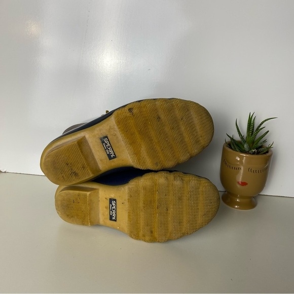 Kids Brown and Blue Duck Boots - Picture 5 of 7